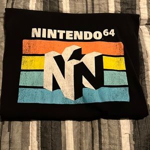 Black Nintendo Shirt Size Large